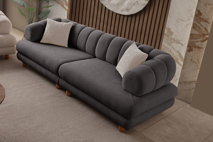Atelier Del Sofa Gloria - Sofá de 3 Plazas Antracita